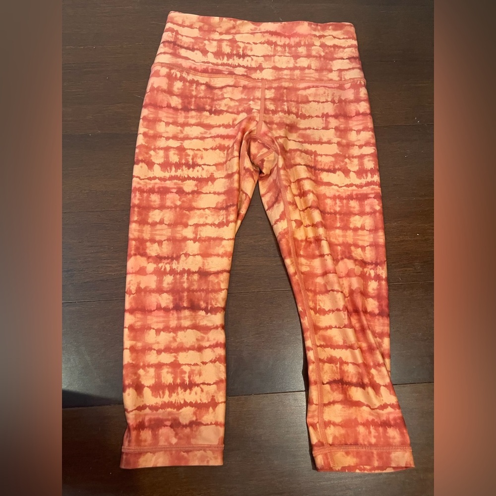 guc athleta elation printed capri sp